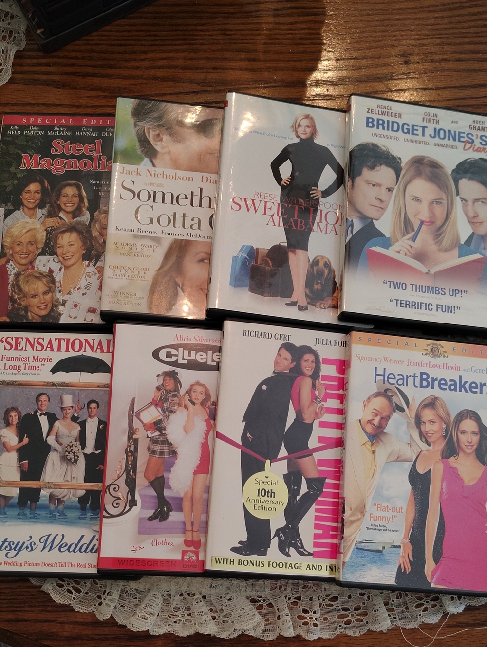 8 Romantic Comedy Dvd Collection - Pretty Woman To Steel Magnolias